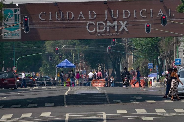 Aspecto de un paro en el Poder Judicial capitalino.