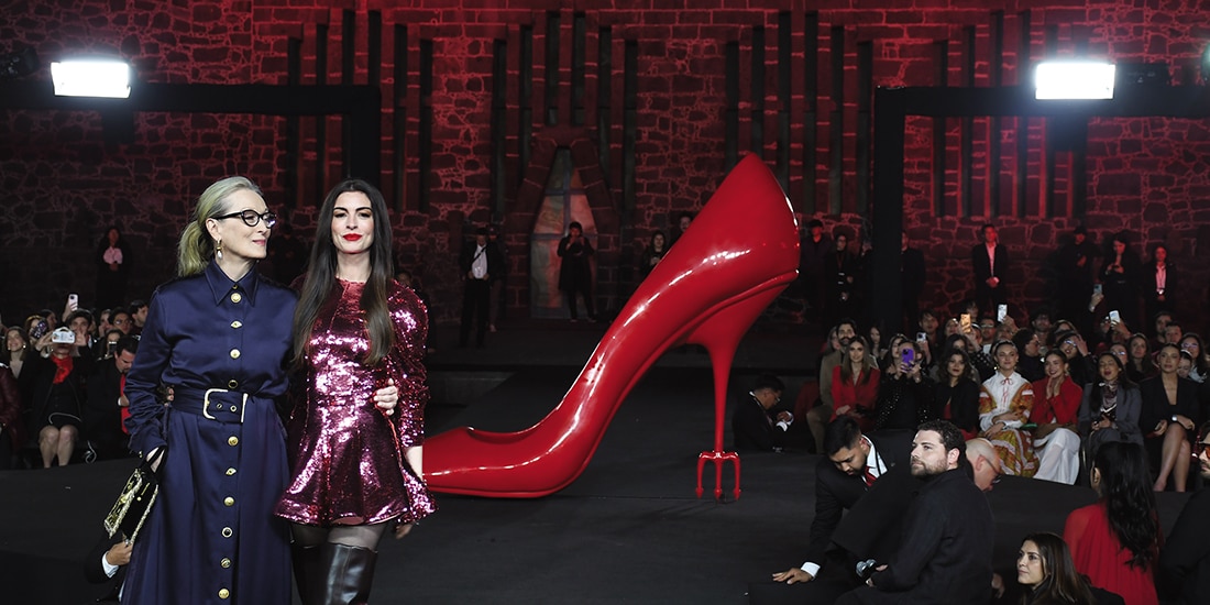 LAS ACTRICES, ayer, en la pasarela