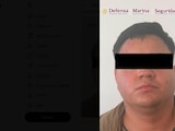 El detenido por las autoridades federales.