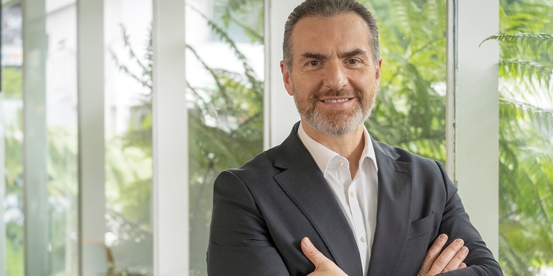 ADRIÁN de la Garza, en entrevista
