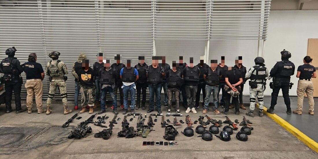 Presentación de detenidos.