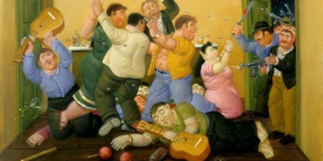 Pintura del artista, Fernando Boterp.