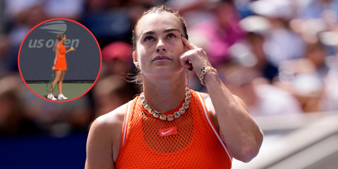 Aryna Sabalenka se quejó de un aficionado que fumaba marihuana.