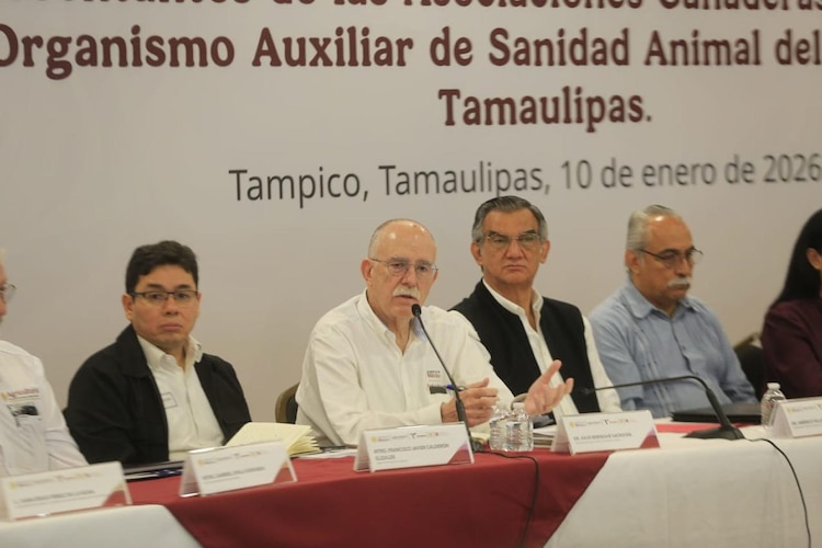 Al centro, Julio Berdegué, titular de la Sader.