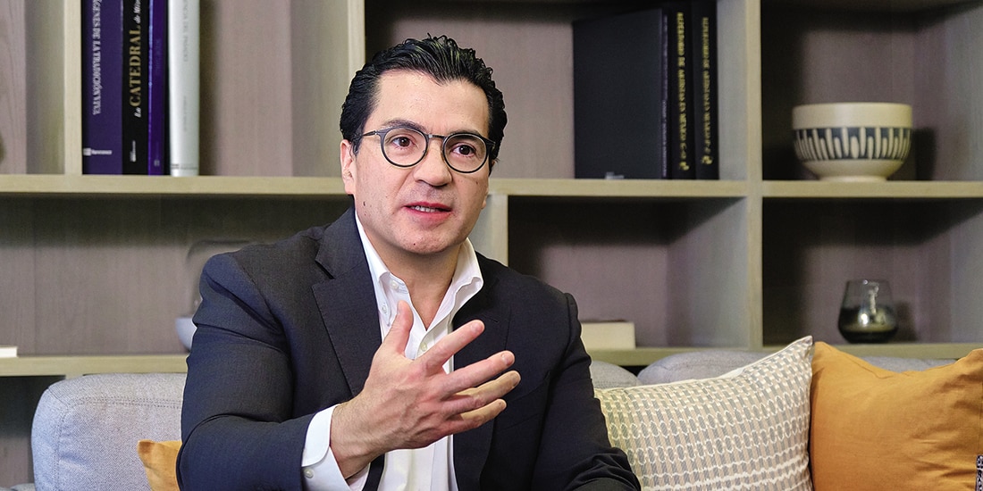 Eduardo Osuna, vicepresidente y director de BBVA México, en entrevista con La Razón.