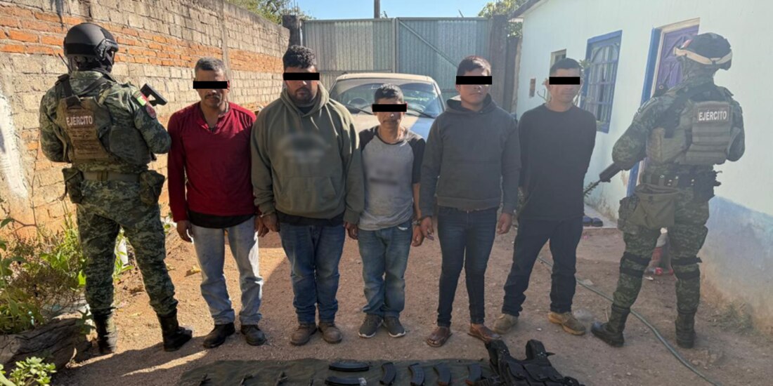 En Nayarit se logró la detención de un grupo de criminales.