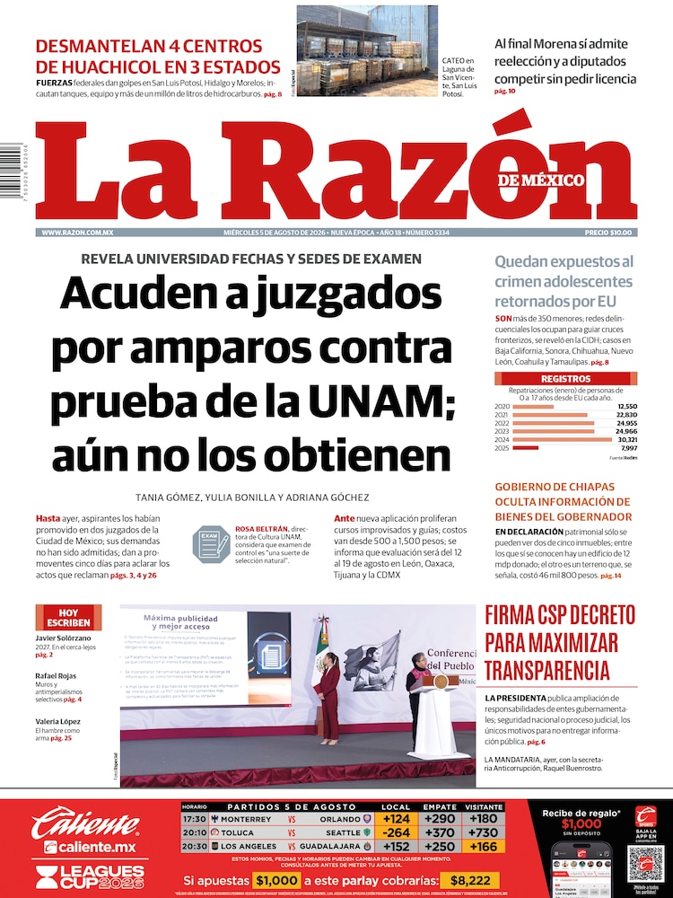 La Razón 05 Agosto 2026