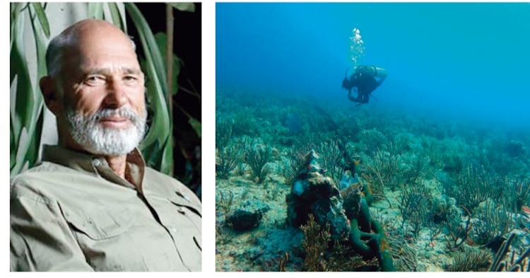 El buzo y ambientalista mexicano Alberto Friscione documentó los daños al arrecife
de coral en la zona de Puerto Morelos, causados por el buque carguero cubano Melody.