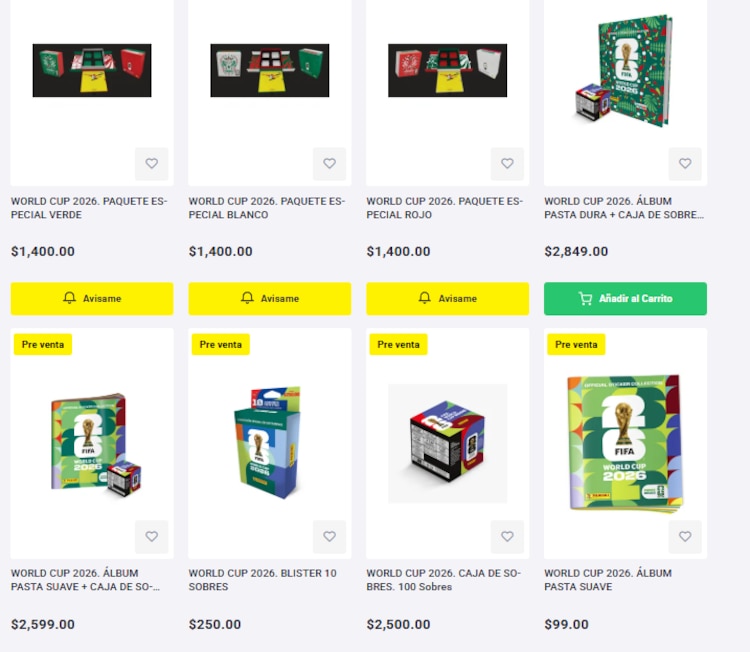 Precios del álbum del Mundial 2026.