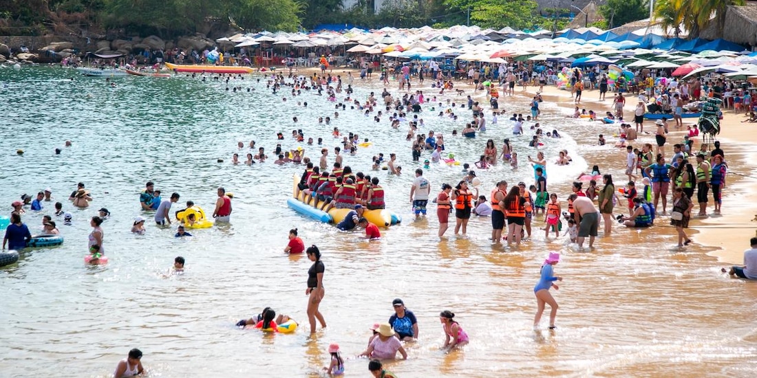 Playas en el estado de Guerrero.