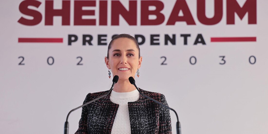 Claudia Sheinbaum, presidenta electa de México, durante una conferencia de prensa