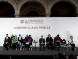 Conferencia de prensa de autoridades del Gobierno de la CDMX.