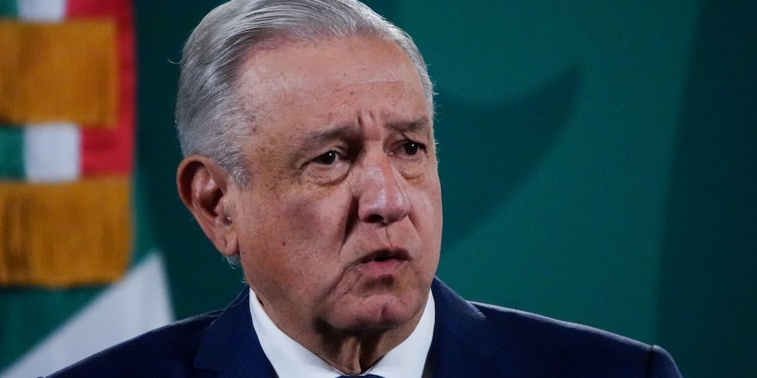 AMLO ofreció este lunes conferencia mañanera desde Palacio Nacional.