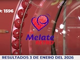 Resultados del Melate Retro en su sorteo 1596, celebrado este 3 de enero del 2026.
