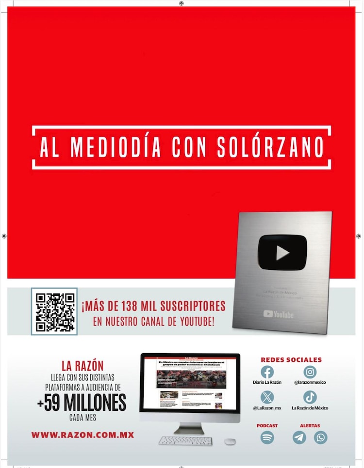 Programa Al Mediodía con Solórzano en YouTube