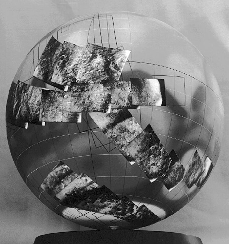 Imágenes de Marte capturadas por el Mariner 7.