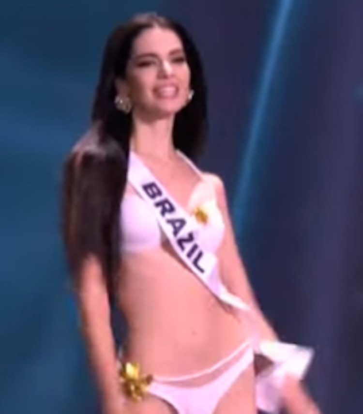 Maria Gabriela Lacerda, Miss Brasil 2025, desfiló con un bañador de dos piezas
