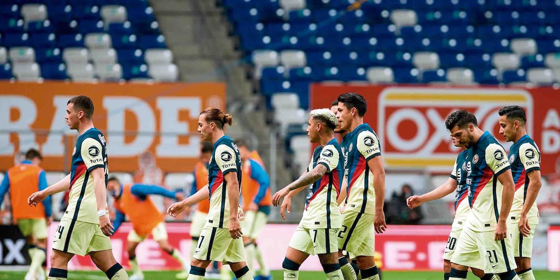 Azulcremas, en su última derrota ante Monterrey.