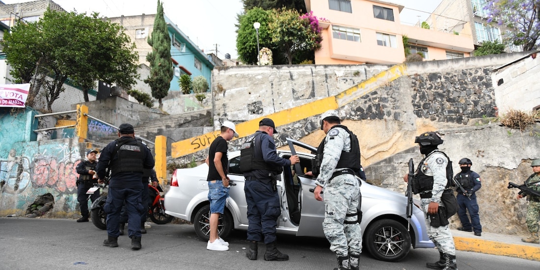Operación de seguridad en el Edomex.