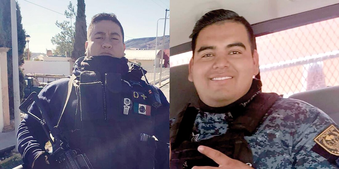 Mauricio (der.) y Omar, policías desaparecidos hace un año