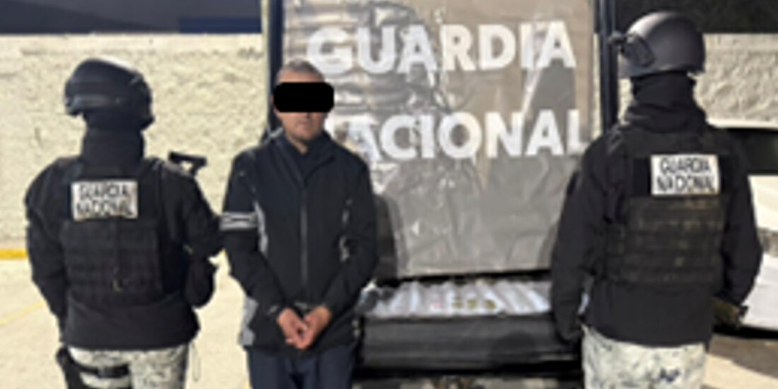 Acción de seguridad en BC donde se detuvo a un presunto criminal.
