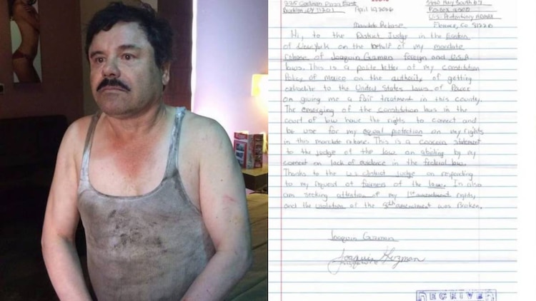 De su puño y letra pide consideraciones a autoridades estadounidenses