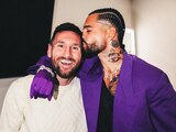 Lionel Messi estuvo en el concierto de Maluma en Miami