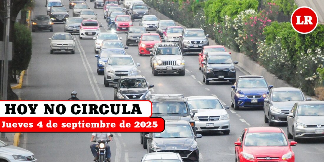 Así aplica el Hoy No Circula este jueves 4 de septiembre en la Ciudad de México y el Estado de México.