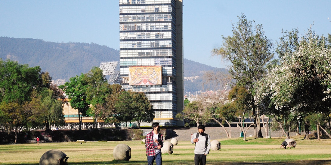 Estudiantes en Ciudad Universitaria de la UNAM, en imagen de archivo.
