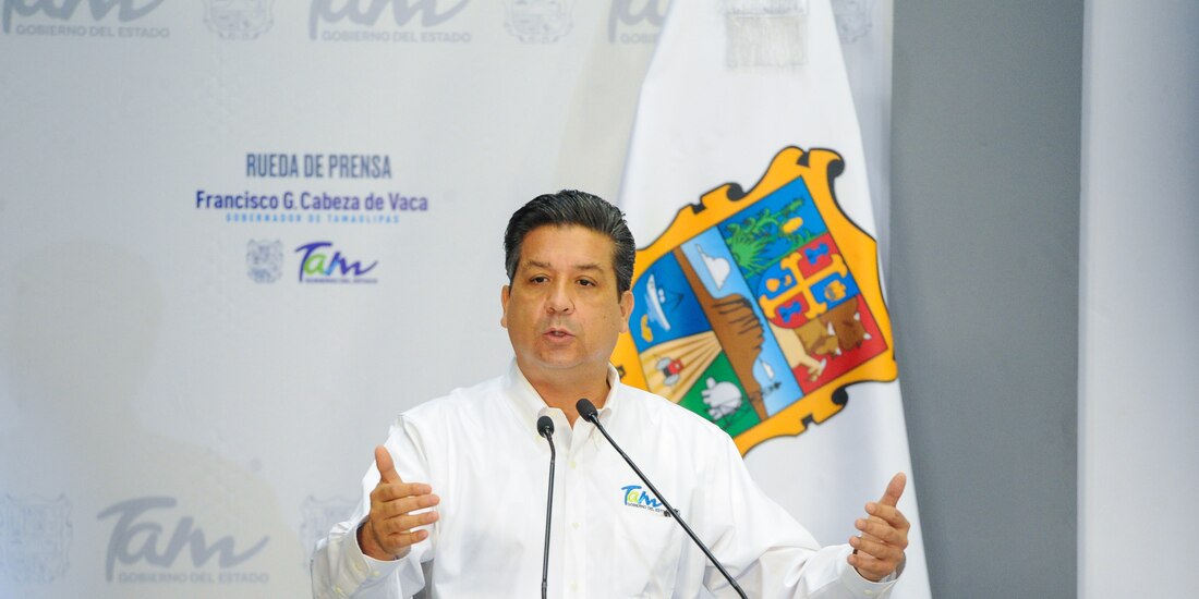 Francisco García Cabeza de Vaca, gobernador de Tamaulipas.
