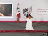 Videollamada hecha desde Palacio Nacional.