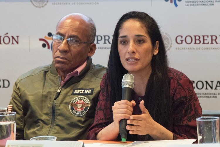 Mónica Maccise, durante la presentación de la campaña AfroCenso Mx, el pasado 6 de febrero.