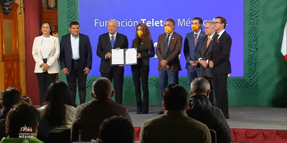 AMLO subrayó que el Gobierno confía en Fernando Landeros, presidente de la Fundación Teletón