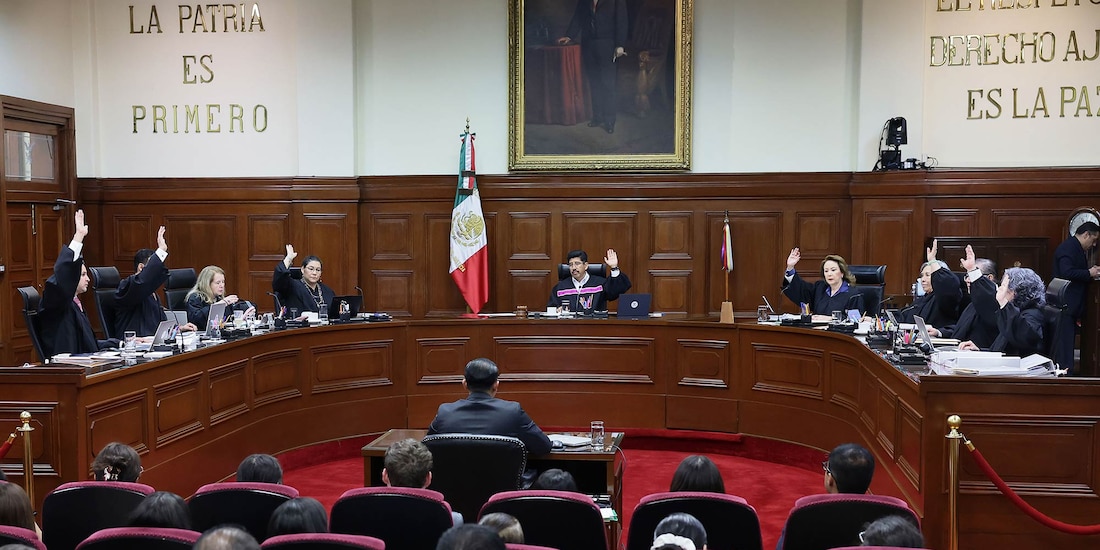 Sesión de la Suprema Corte de Justicia de la Nación en imagen de archivo