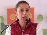 Claudia Sheinbaum, jefa de Gobierno de la CDMX, durante la conferencia de prensa de este sábado en el marco del Día del Niño.
