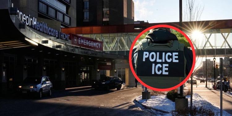 Vista de las urgencias del Centro Médico del Condado de Hennepin, el 30 de enero de 2026, en Minneapolis