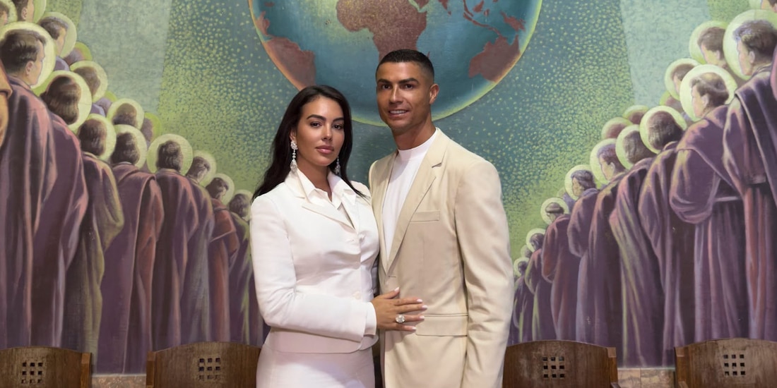Se revelaron las primeras fotos y videos de la boda de Cristiano Ronaldo y Georgina Rodríguez.