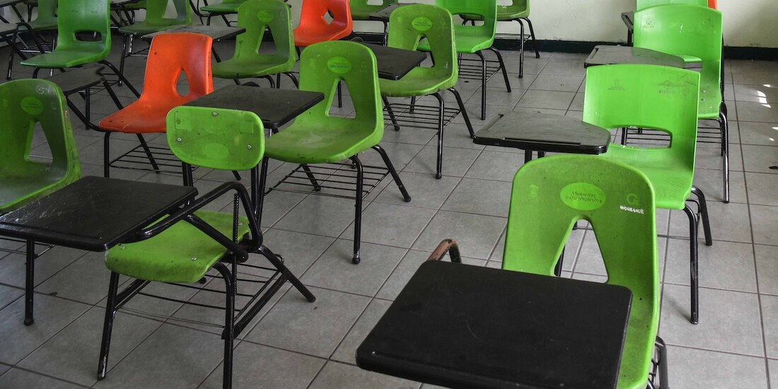 Secundaria Oficial Número 627, en Chalco, Edomex, el pasado 23 de agosto.