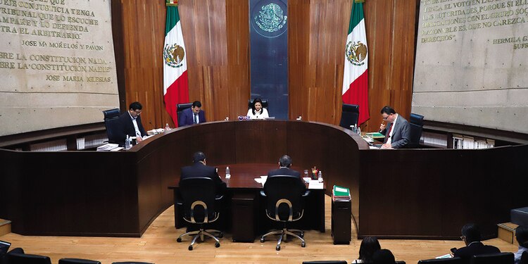Sesión ordinaria del TEPJF, el pasado 29 de enero.