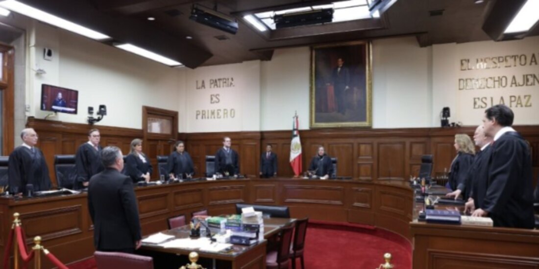 El pleno de la SCJN, ayer, en la inauguración del segundo periodo de sesiones 2025.