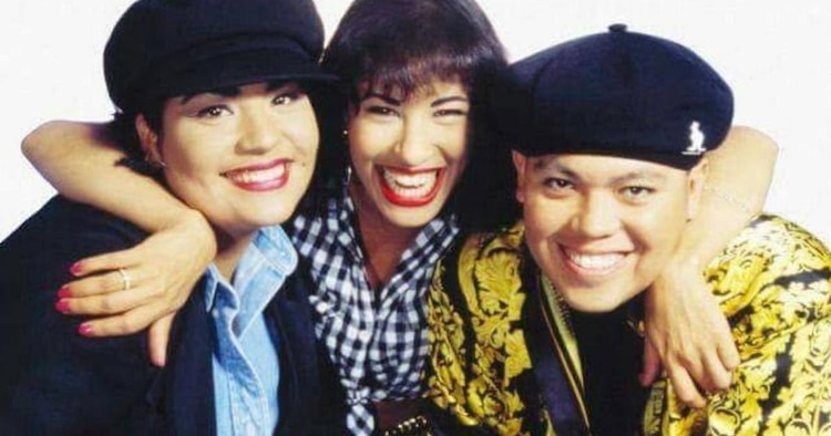 Selena Quintanilla y sus hermanos Suzette y Abraham