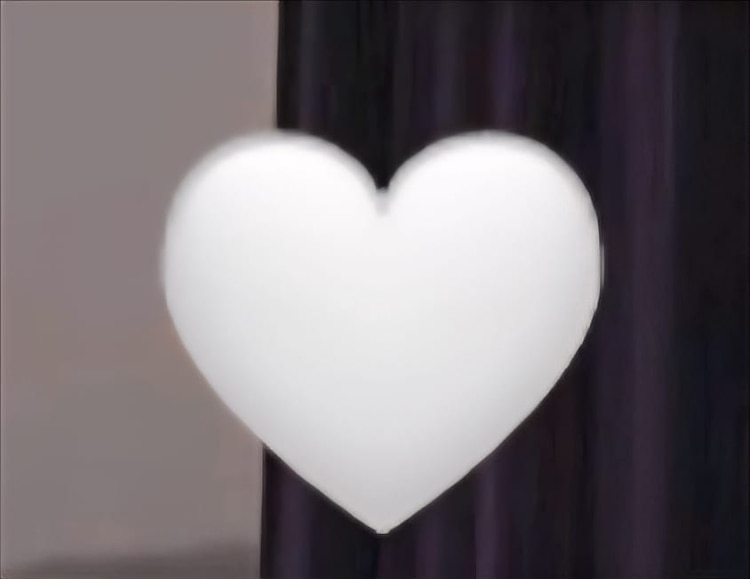 Emoji de corazón blanco