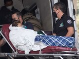 Un paciente con oxígeno fue trasladado al área de urgencia Covid-19 del Hospital de los Venados IMSS.