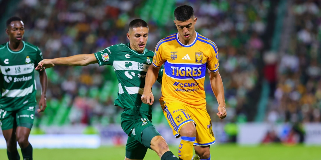 Tigres y Santos igualan a cero en la cancha del Estadio TSM.