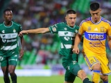 Tigres y Santos igualan a cero en la cancha del Estadio TSM.