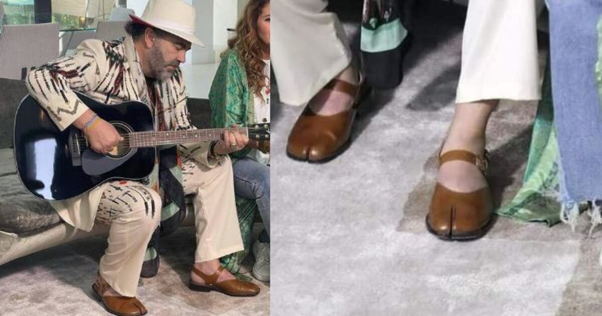 Se burlan de Mijares por usar extraños y costosos zapatos en
