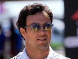 Checo Pérez en el Gran Premio de Gran Bretaña de F1
