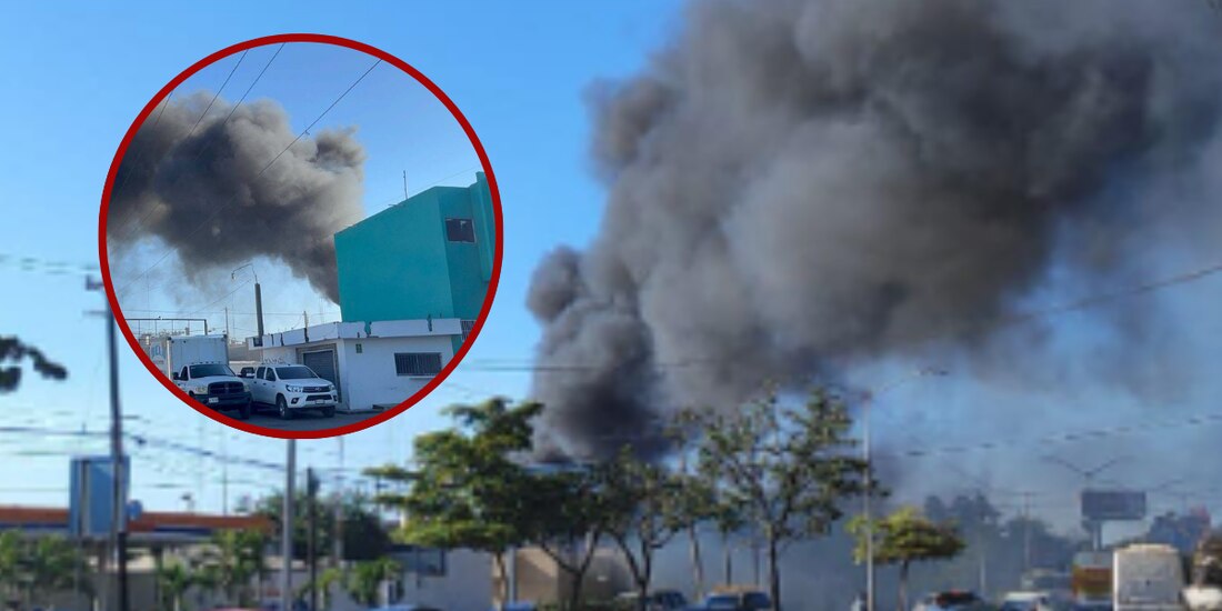 Reportan incendio en instalaciones del Ministerio Público de Mazatlán