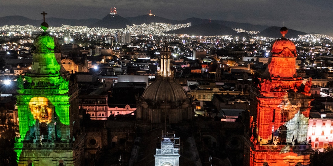 La catedral metropolitana, durante la celebración de la Independencia de México.<br>*Esta columna expresa el punto de vista de su autor, no necesariamente de La Razón. <br>