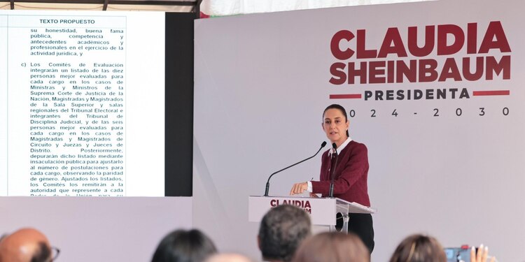 “Ya no es que la presidenta decide quiénes son sus conocidos o quien yo consideraría que serían los mejores perfiles, sino es a convocatoria abierta”, dijo Claudia Sheinbaum.